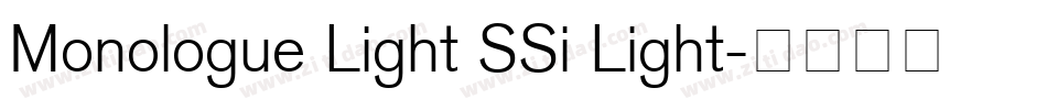 Monologue Light SSi Light字体转换